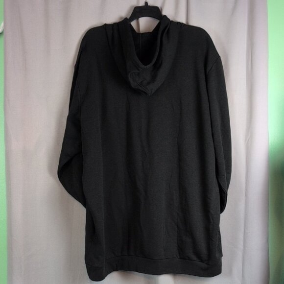 Adidas Men's Black Hoodie with White Logo - Picture 2 of 4